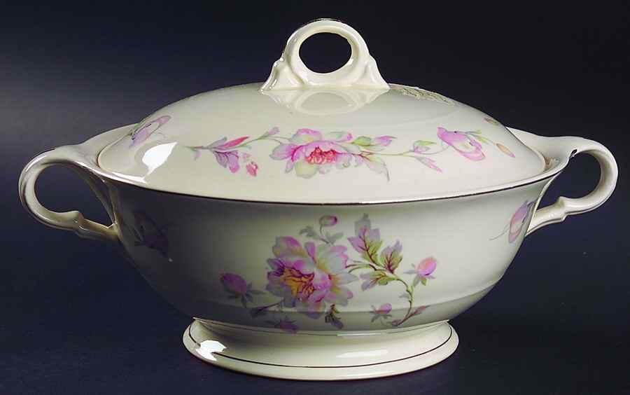 Silvermoon Round Covered Vegetable by Limoges-American-1