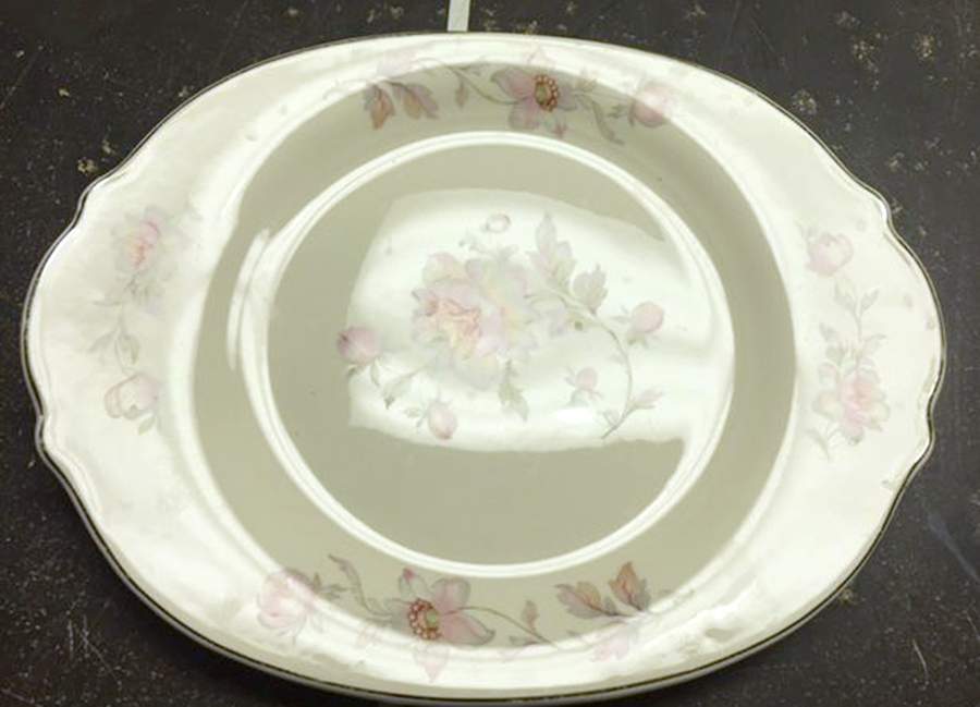 Silvermoon 15" Oval Serving Platter by Limoges-American-1