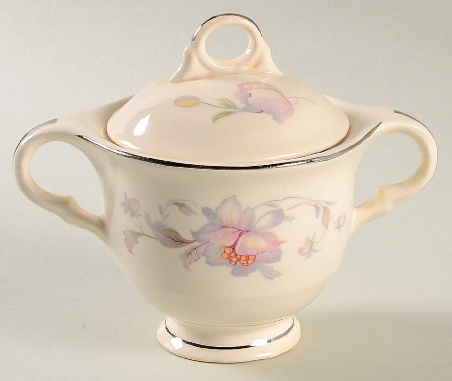 Silvermoon Sugar Bowl & Lid by Limoges-American-1