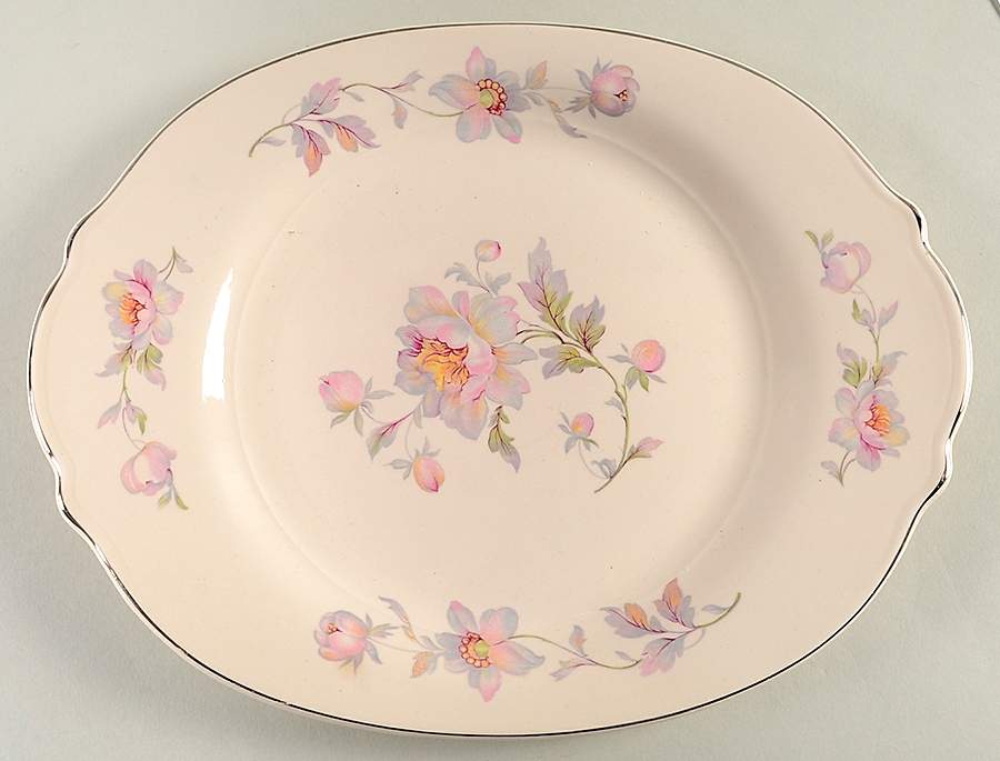 Silvermoon 11" Oval Serving Platter by Limoges-American-1