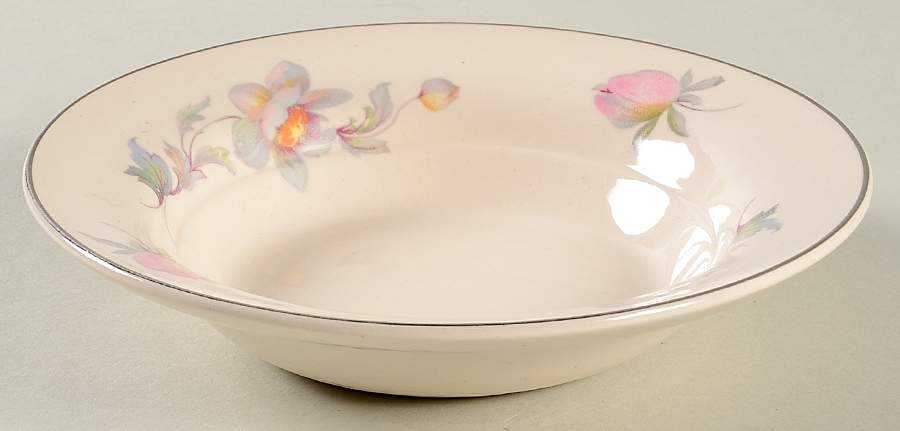 Silvermoon Rim Fruit/Dessert (Sauce) Bowl by Limoges-American-1