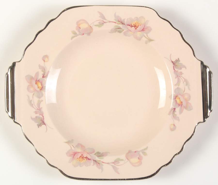 Silver Moon Pink Background Relish by Limoges-American-1