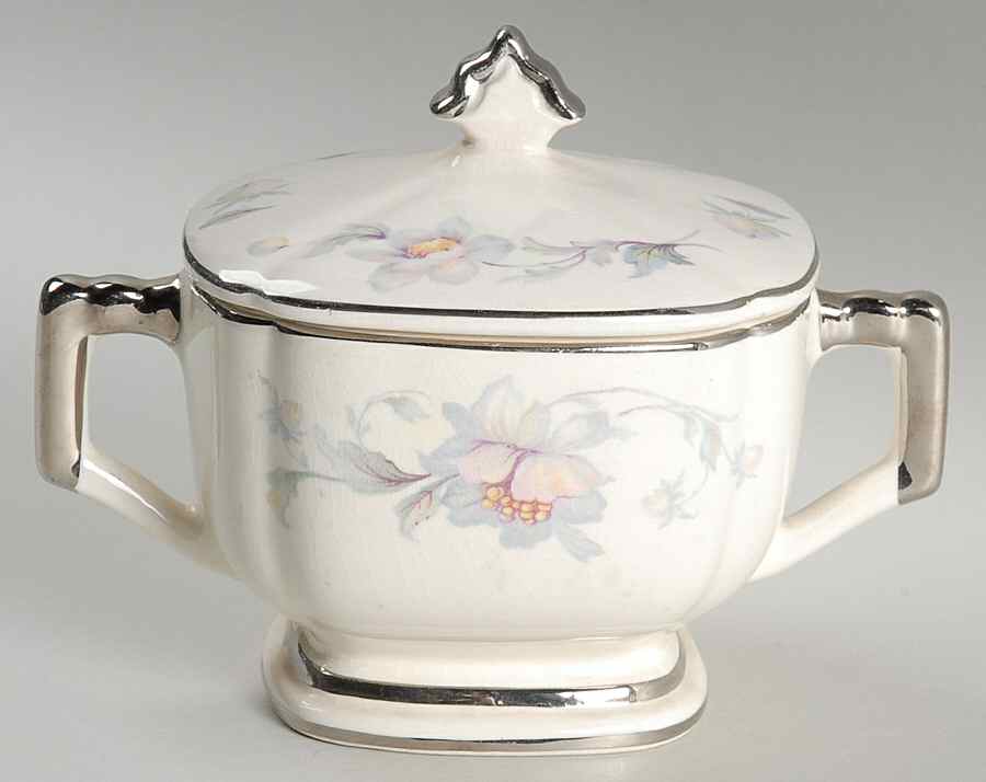 Silver Moon Sugar Bowl & Lid by Limoges-American-1