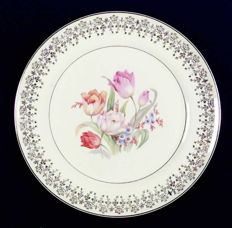 Springtime Dinner Plate by Limoges-American-1