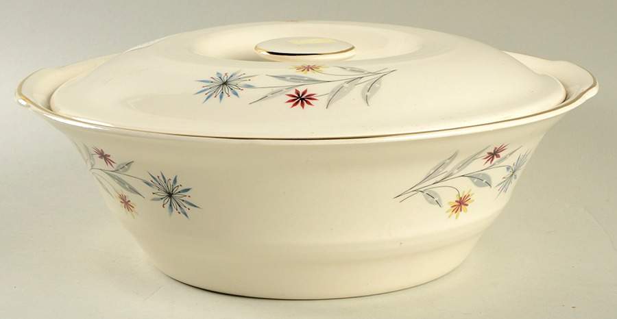 Starflower Round Covered Vegetable by Limoges-American-1