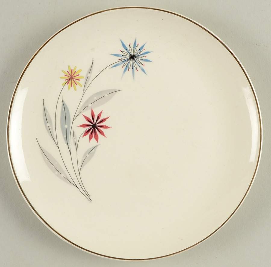 Starflower Bread & Butter Plate by Limoges-American-1