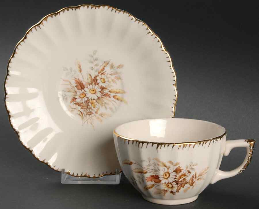 Sundale Flat Cup & Saucer Set by Limoges-American-1