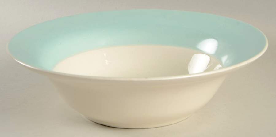 Tea Rose Cotillion Blue 8" Round Vegetable Bowl by Limoges-American-1