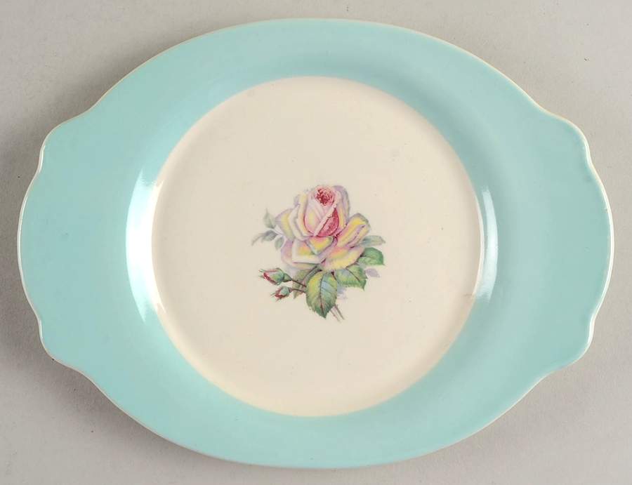 Tea Rose Cotillion Blue Relish by Limoges-American-1