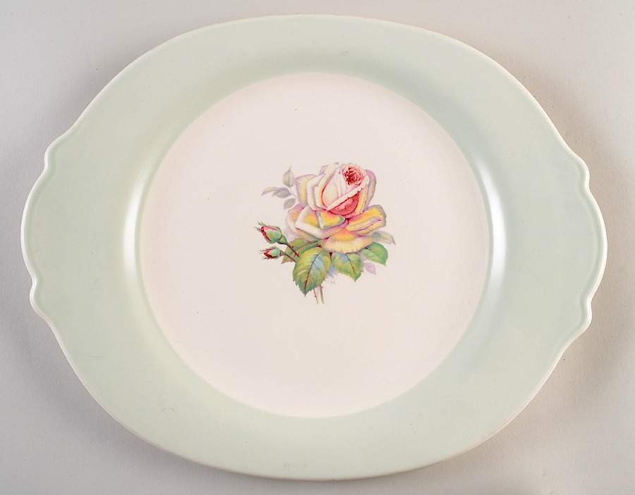 Tea Rose 15" Oval Serving Platter by Limoges-American-1