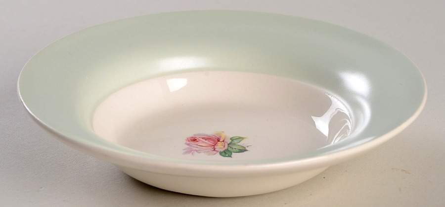 Tea Rose Rim Fruit/Dessert (Sauce) Bowl by Limoges-American-1