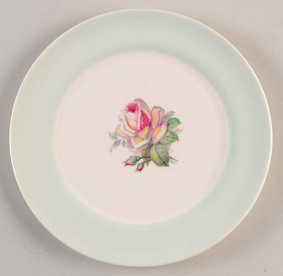 Tea Rose Bread & Butter Plate by Limoges-American-1
