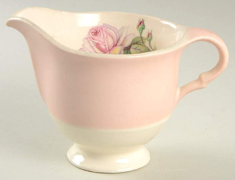 Tea Rose Cotillion Pink (No Trim) Creamer by Limoges-American-1
