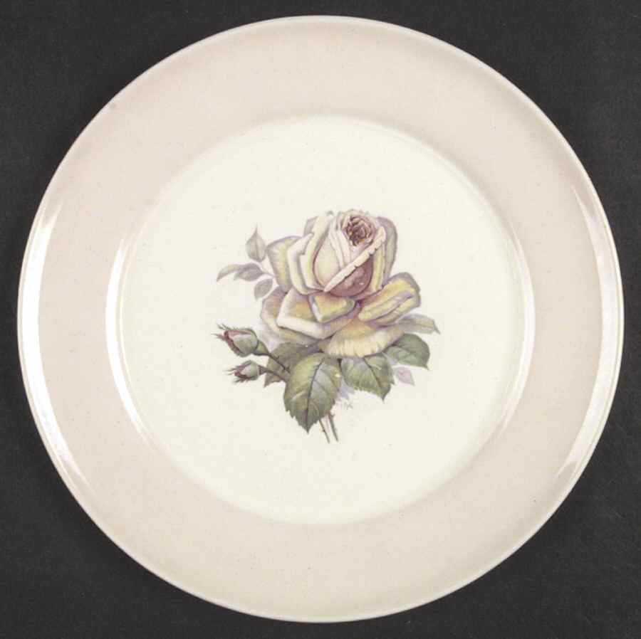 Tea Rose Cotillion Pink (No Trim) Dinner Plate by Limoges-American-1
