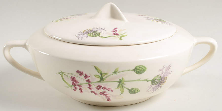 Thistle Round Covered Vegetable by Limoges-American-1