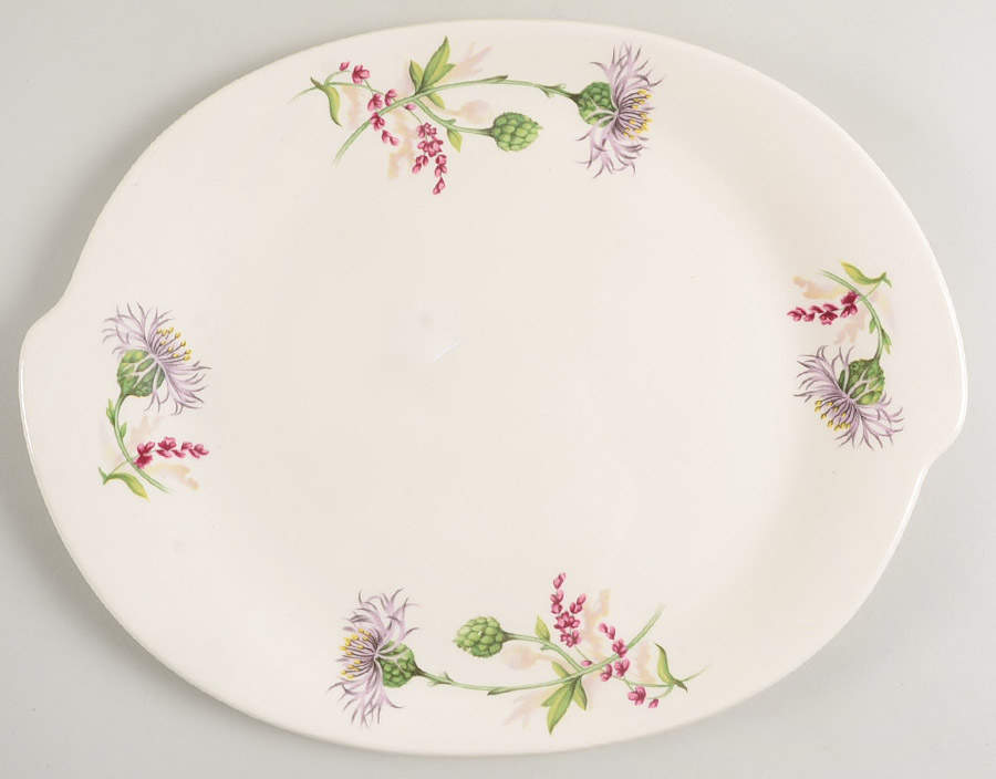 Thistle 12" Oval Serving Platter by Limoges-American-1