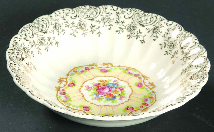 Toledo Delight White Fruit/Dessert (Sauce) Bowl by Limoges-American-1