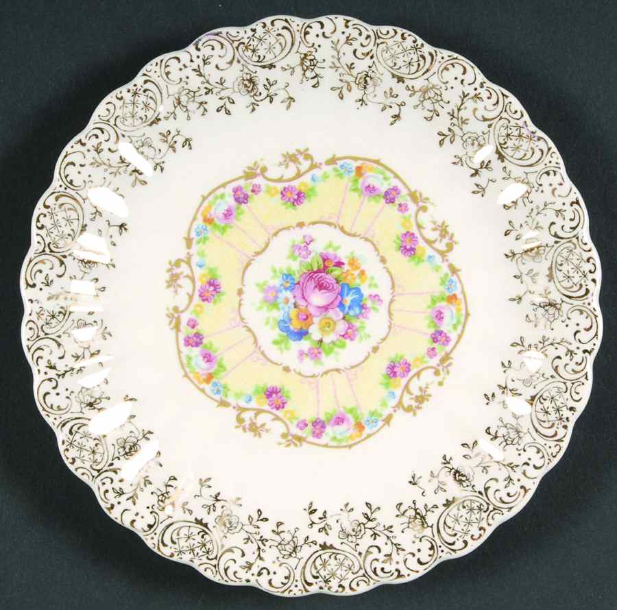 Toledo Delight White Bread & Butter Plate by Limoges-American-1