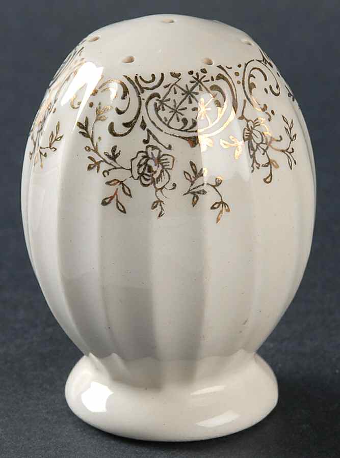 Toledo Delight White Salt Shaker by Limoges-American-1
