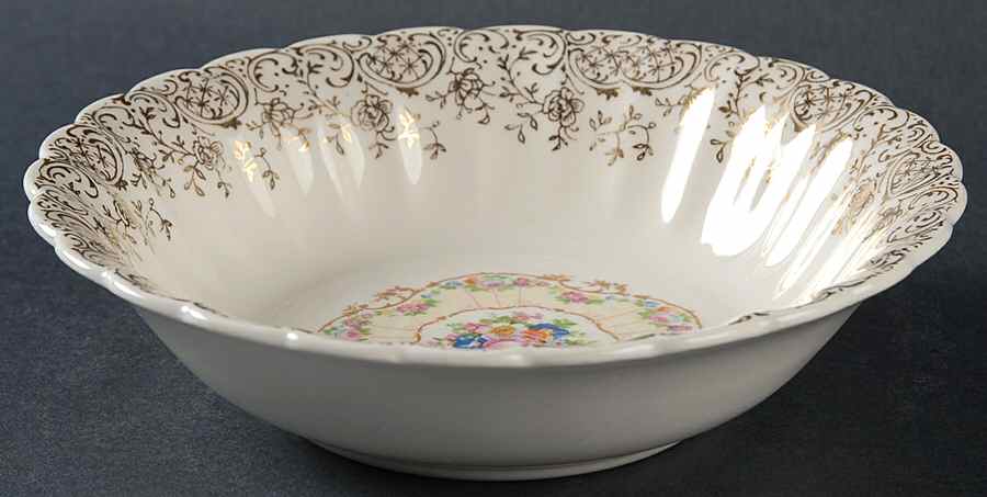 Toledo Delight White Coupe Cereal Bowl by Limoges-American-1