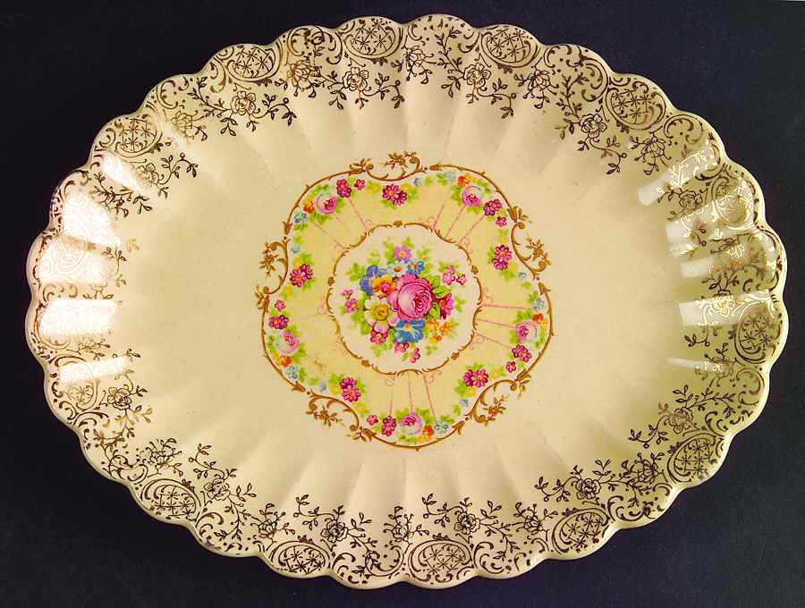 Toledo Delight Sand Relish/Gravy Underplate by Limoges-American-1