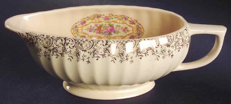 Toledo Delight Sand Gravy Boat by Limoges-American-1