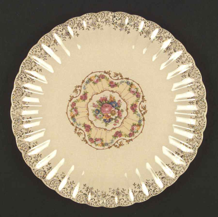 Toledo Delight Sand Dinner Plate by Limoges-American-1