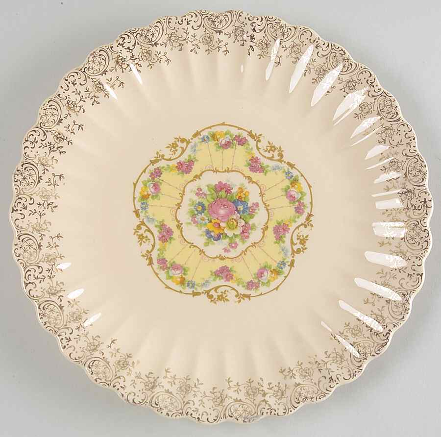 Toledo Delight Sand Luncheon Plate by Limoges-American-1