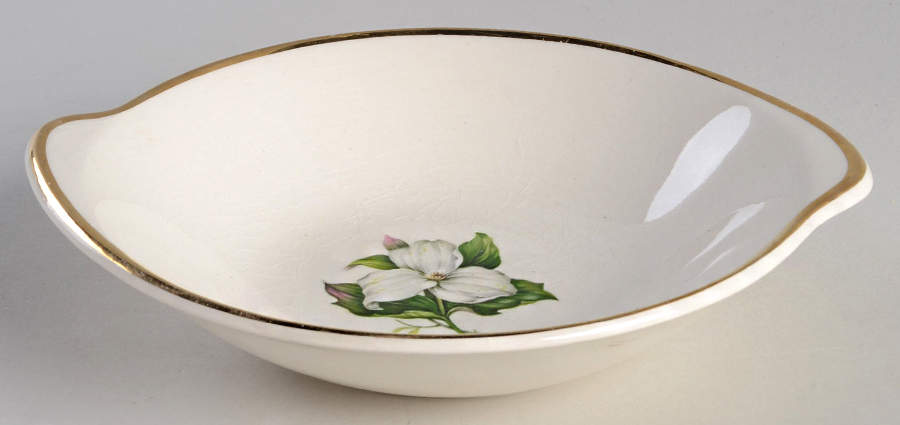 Trillium White (Glamour, Coupe) Lugged Cereal Bowl by Limoges-American-1