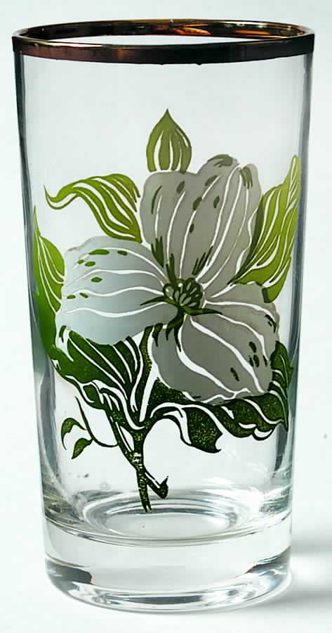 Trillium White (Glamour, Coupe) Glassware Tall Tumbler by Limoges-American-1