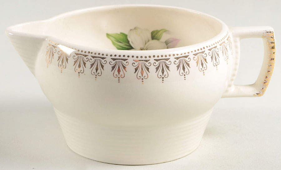 Trillium Gravy Boat by Limoges-American-1