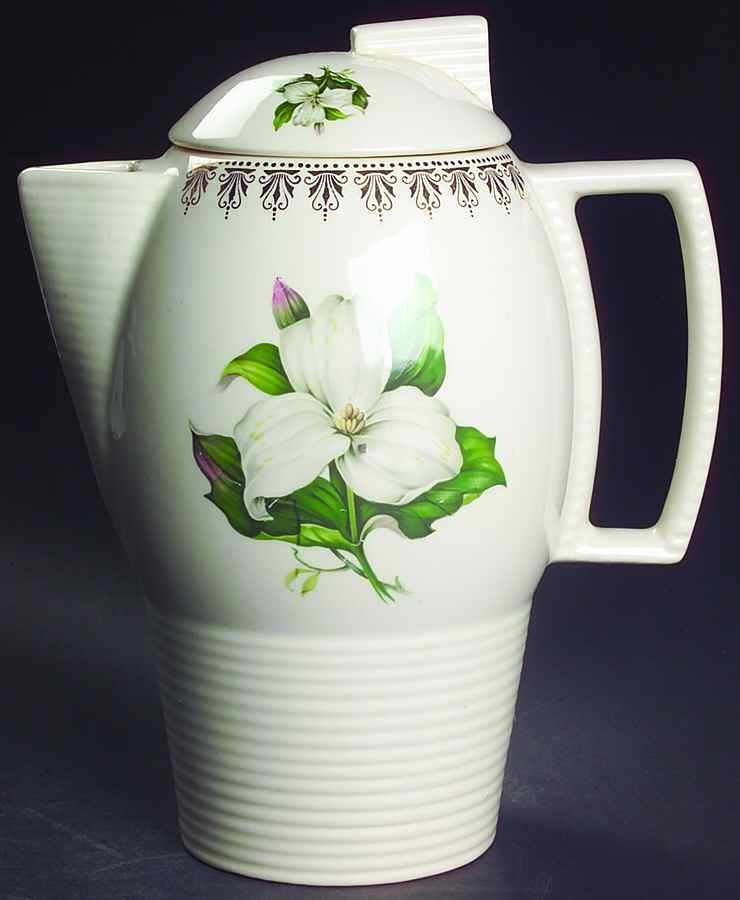 Trillium Coffee Pot & Lid by Limoges-American-1