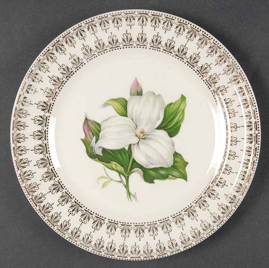 Trillium Salad Plate by Limoges-American-1
