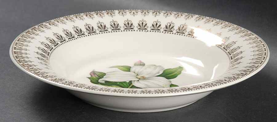 Trillium Rim Soup Bowl by Limoges-American-1