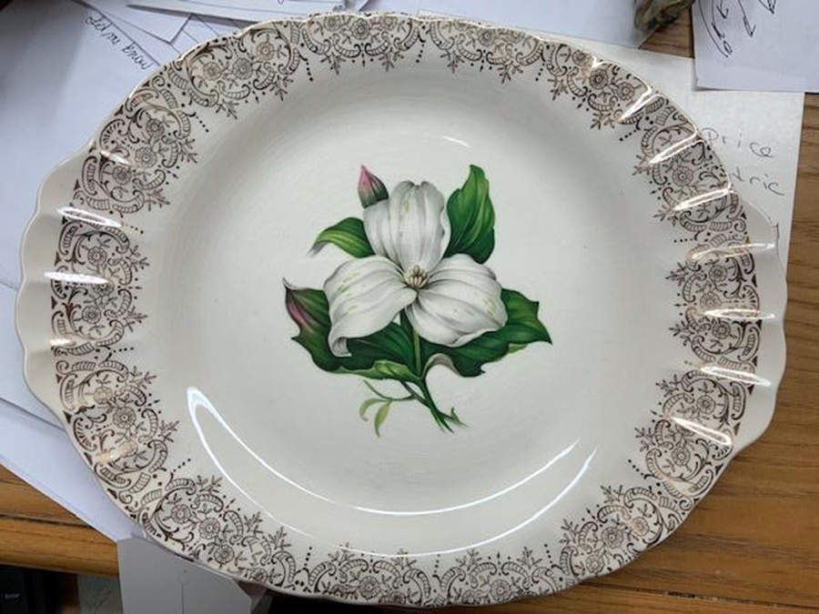 Trillium (Glamour, Fluted) 12" Oval Serving Platter by Limoges-American-1