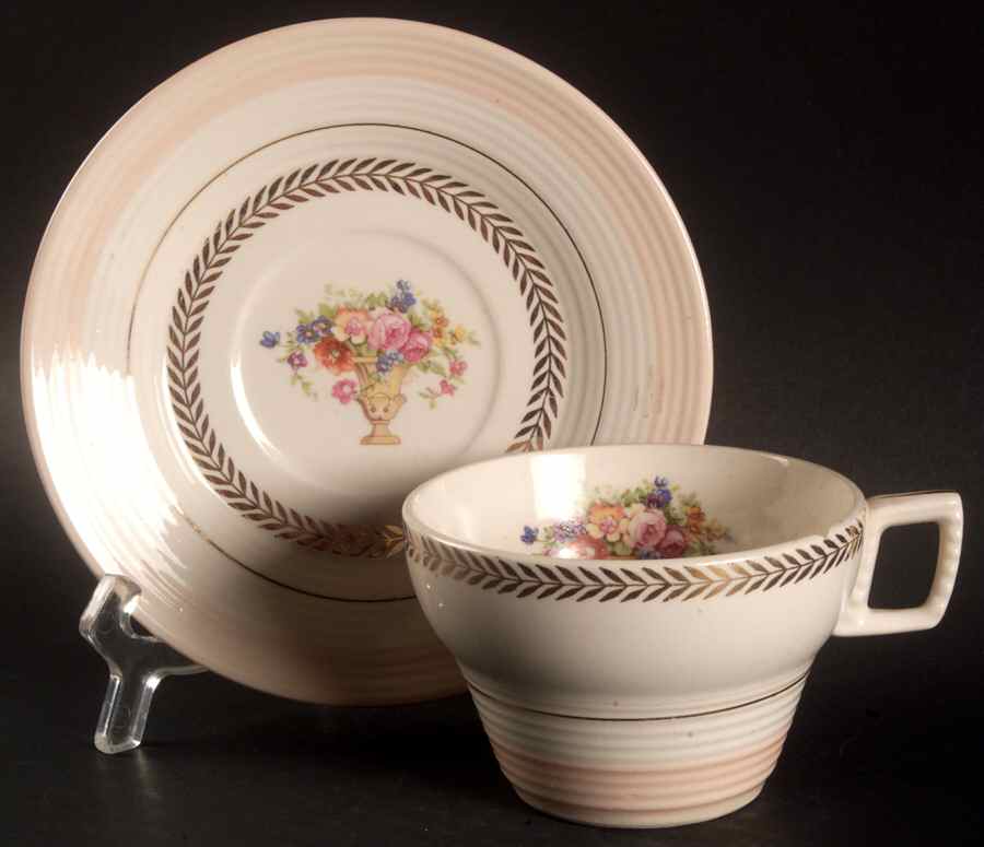 Treasure Island Flat Cup & Saucer Set by Limoges-American-1