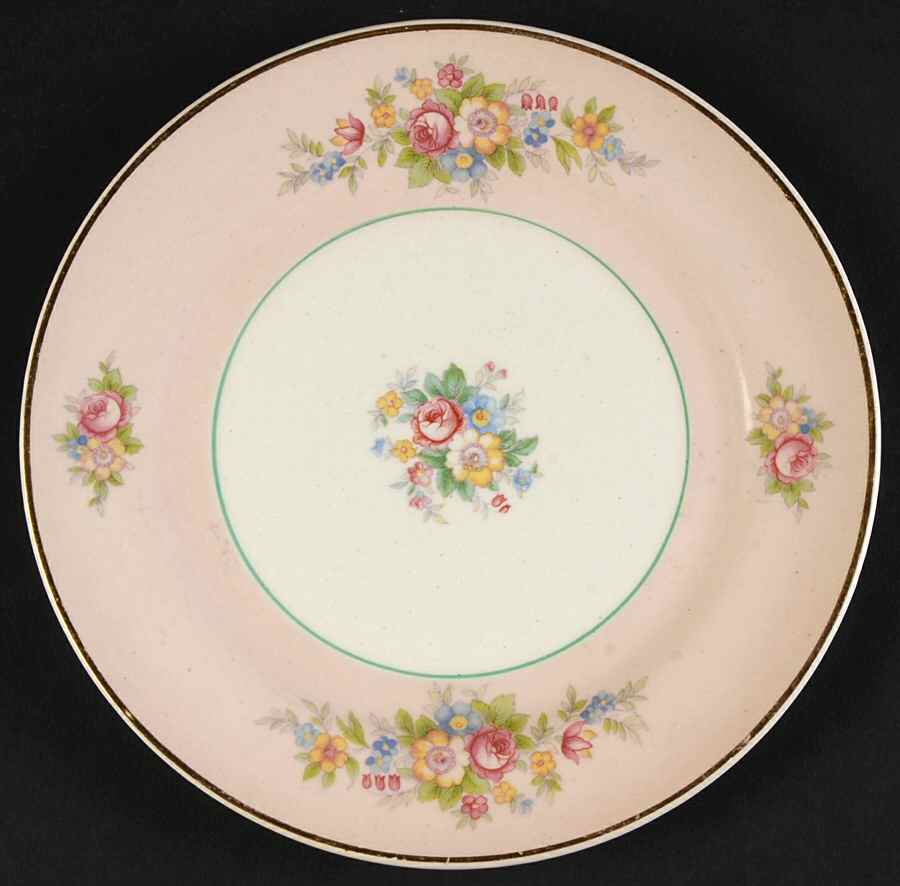 Troubadour Pink Bread & Butter Plate by Limoges-American-1