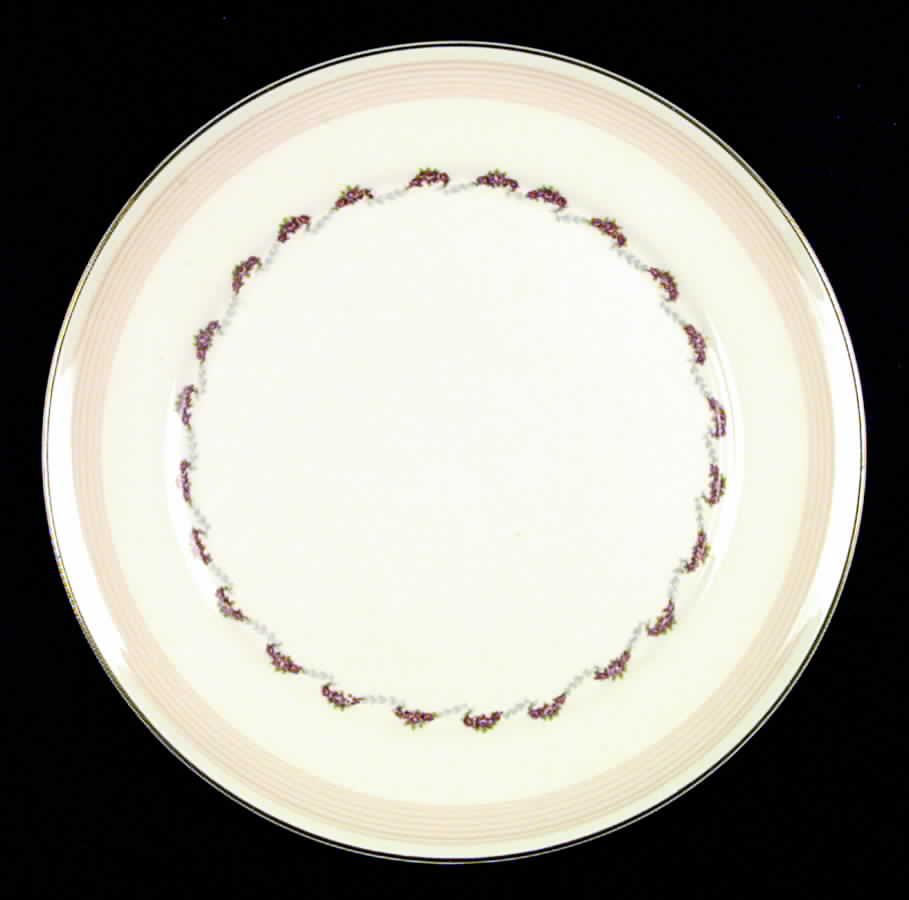 Tulane Pink Dinner Plate by Limoges-American-1