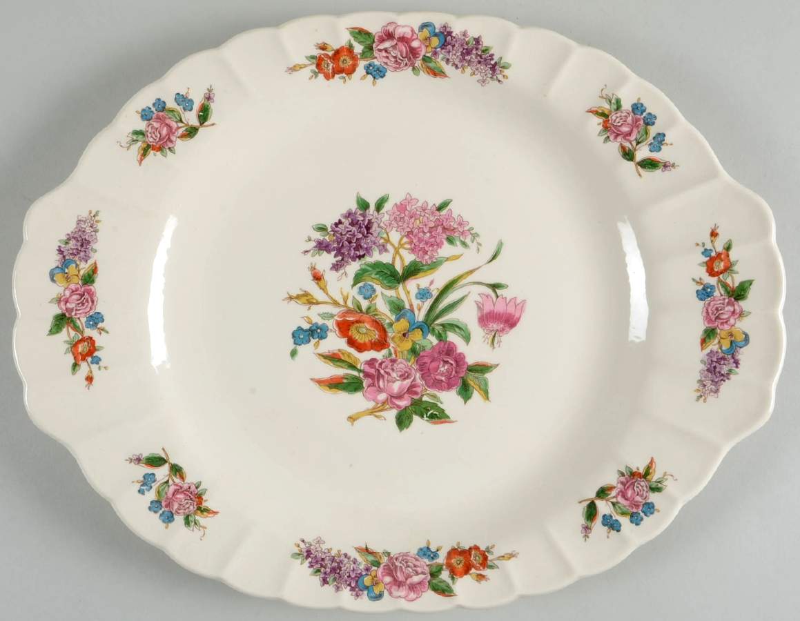 Wales 13" Oval Serving Platter by Limoges-American-1