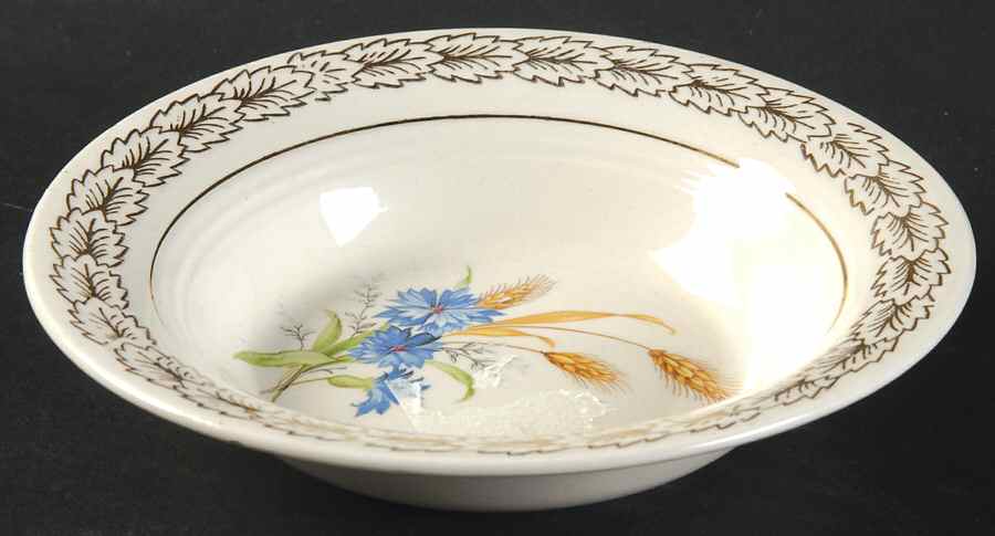 Wheatfield Smooth Edge Fruit/Dessert (Sauce) Bowl by Limoges-American-1