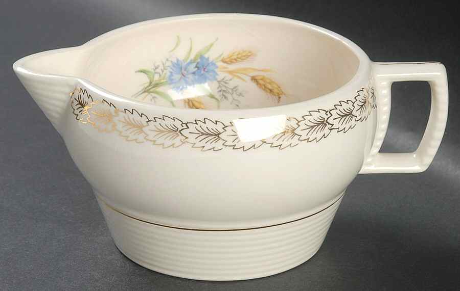 Wheatfield Smooth Edge Gravy Boat by Limoges-American-1