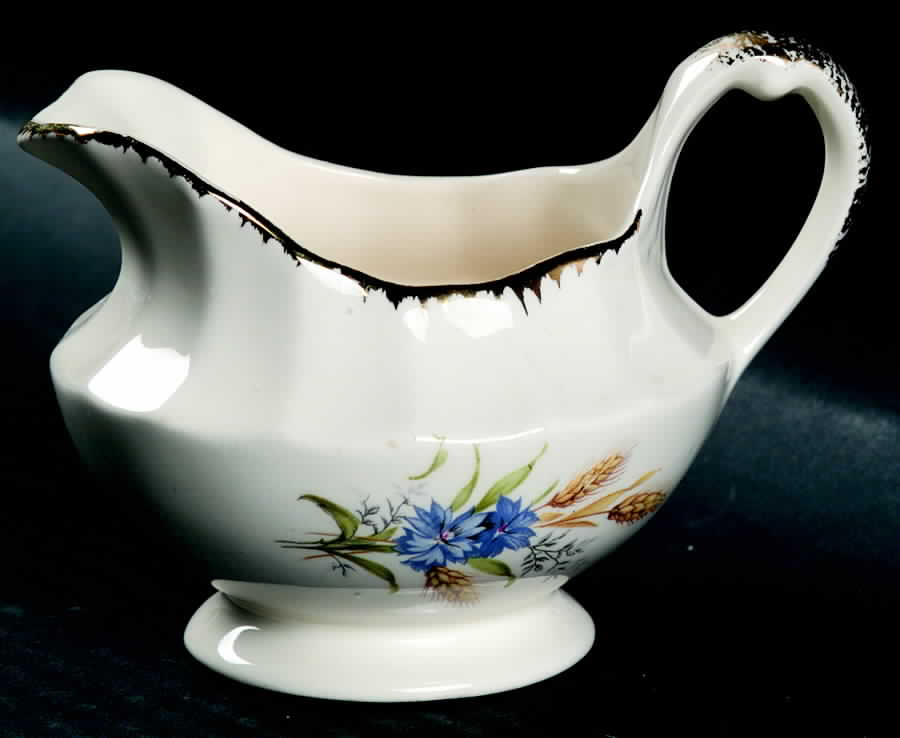 Wheatfield Fluted Edge Creamer by Limoges-American-1