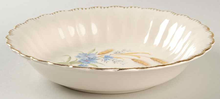 Wheatfield Fluted Edge Coupe Soup Bowl by Limoges-American-1