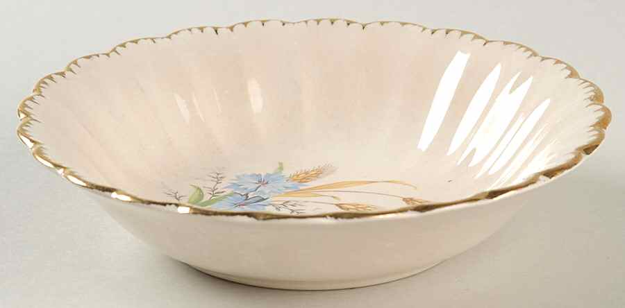Wheatfield Fluted Edge Fruit/Dessert (Sauce) Bowl by Limoges-American-1