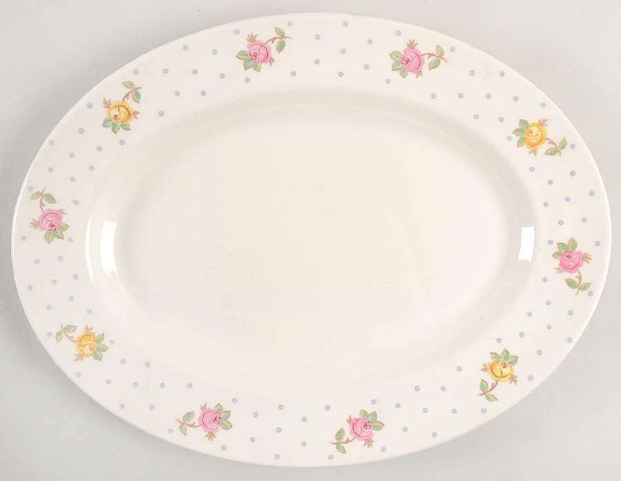 White Oaks 14" Oval Serving Platter by Limoges-American-1