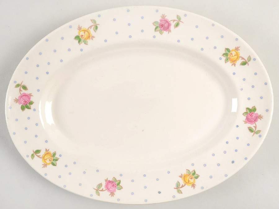 White Oaks 12" Oval Serving Platter by Limoges-American-1