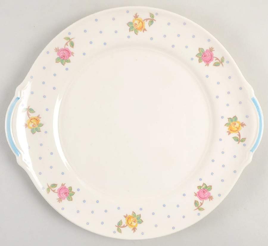 White Oaks Handled Cake Plate by Limoges-American-1