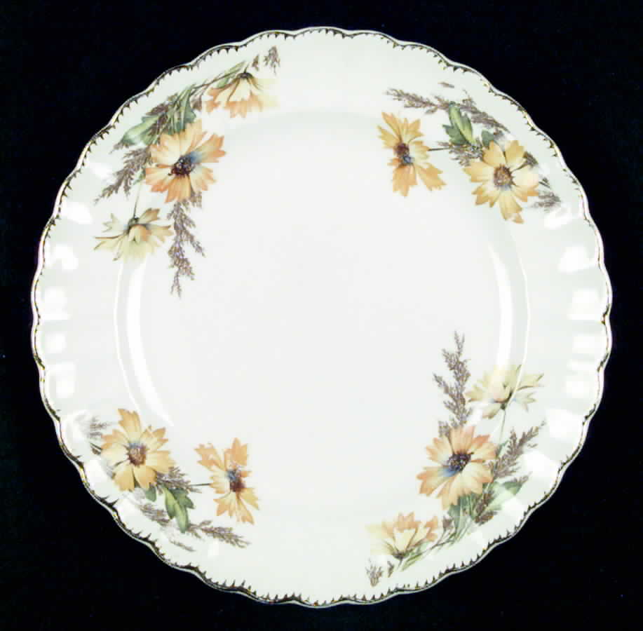Yellow Daisy Dinner Plate by Limoges-American-1