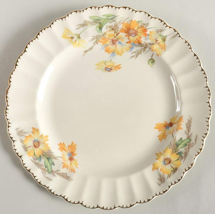 Yellow Daisy Luncheon Plate by Limoges-American-1