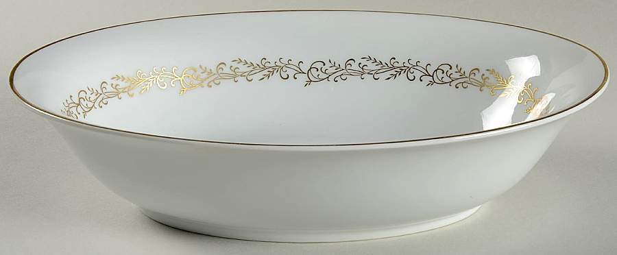 Majestic 9" Oval Vegetable Bowl by Linden-1